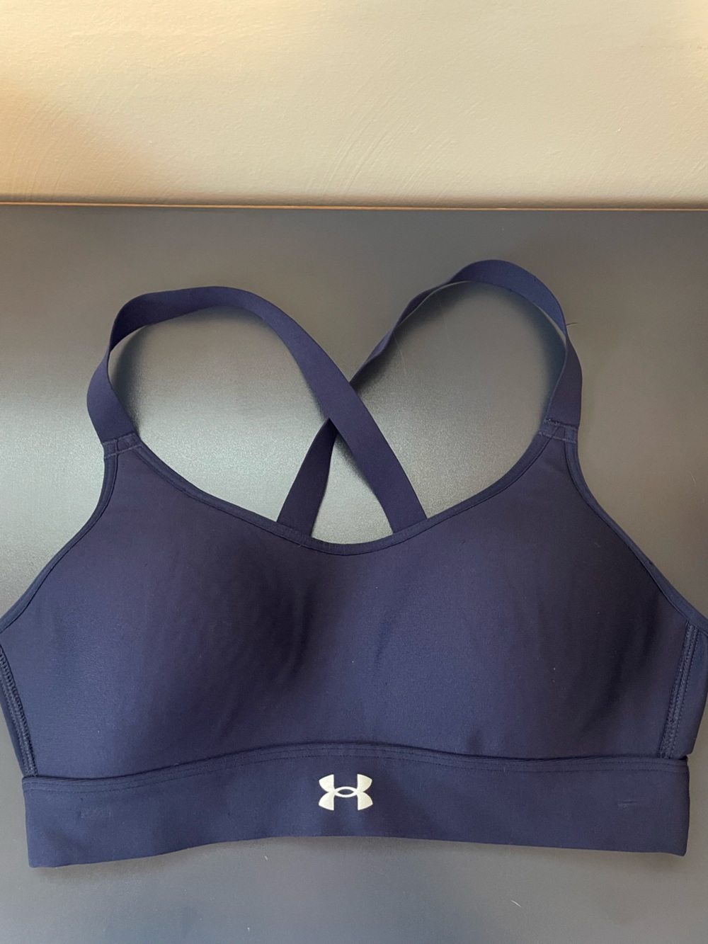 Under Armour Navy Blue Crossback Sports Bra Size Small